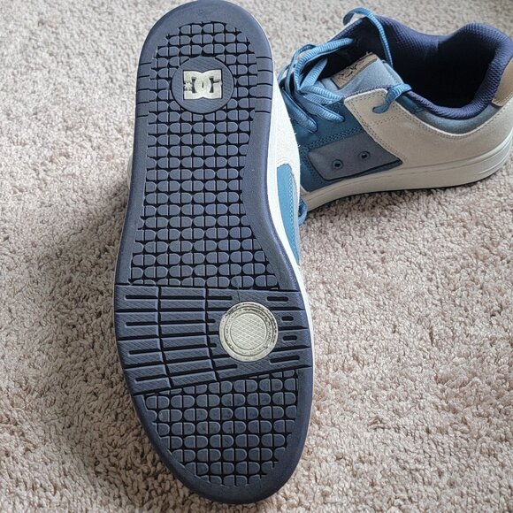 DC Men's Sneakers - Blue and Cream - Picture 3 of 5